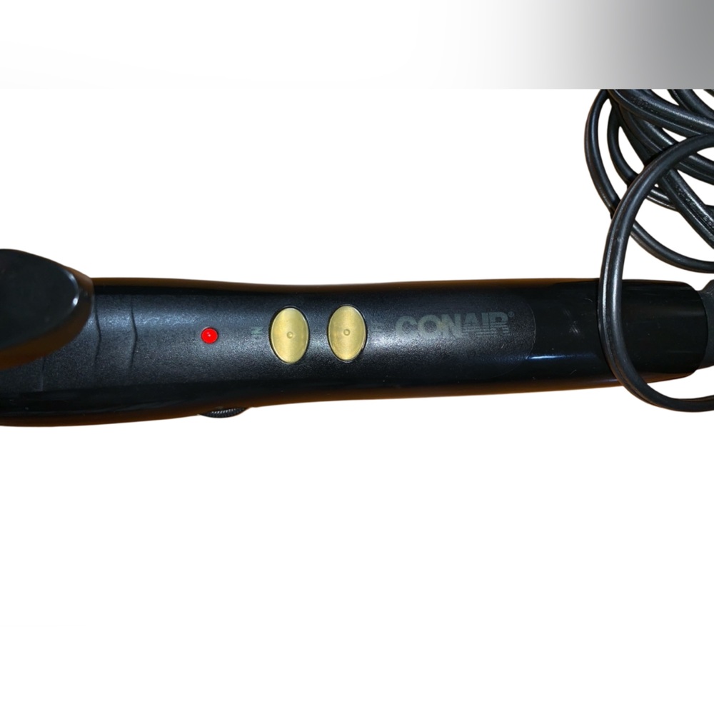 CONAIR Curling Iron Tong 1 1/4” Barrel Model CD102J Very Good with Stand - Picture 3 of 11